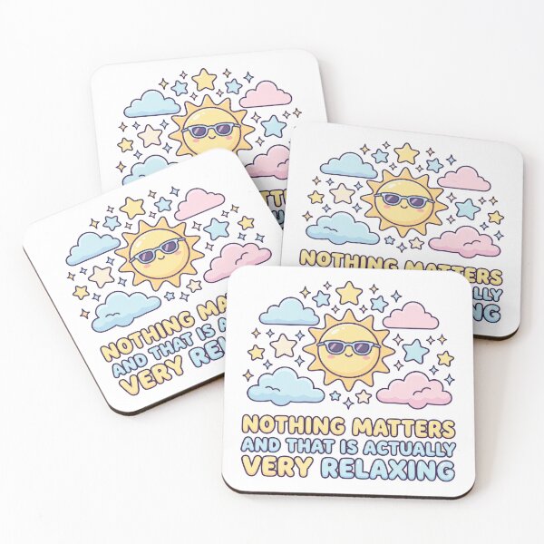 Item preview, Nothing Matters Cute Nihilism Funny Mental Health Design designed and sold by LunaMarkos.