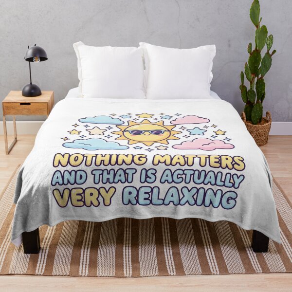 Item preview, Nothing Matters Cute Nihilism Funny Mental Health Design designed and sold by LunaMarkos.