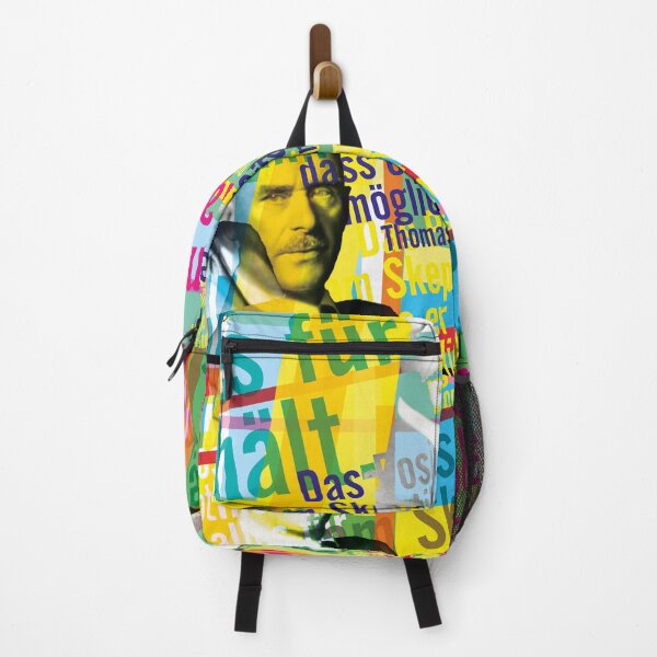 Item preview, Thomas Mann, skeptic, quote, literature, pop art, collage designed and sold by Mauswohn.