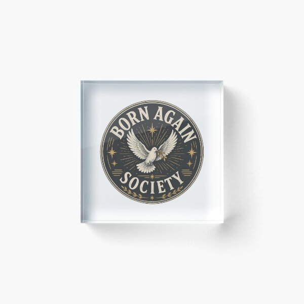 Item preview, Born Again Society – Christian Dove Faith Vintage Design designed and sold by SoulThread Studio.