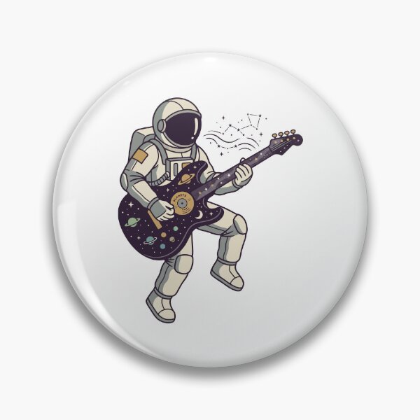 Item preview, Astronaut Playing Guitar In Space Planets Galaxy Rocker designed and sold by Amir Faysal.