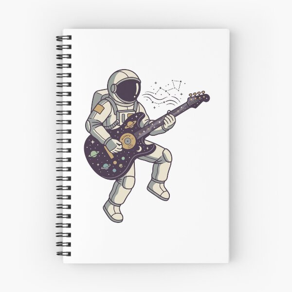 Item preview, Astronaut Playing Guitar In Space Planets Galaxy Rocker designed and sold by Amir Faysal.