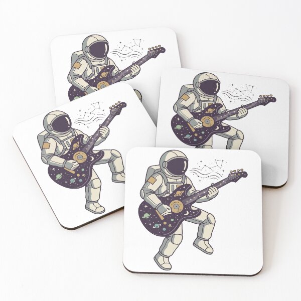 Item preview, Astronaut Playing Guitar In Space Planets Galaxy Rocker designed and sold by Amir Faysal.