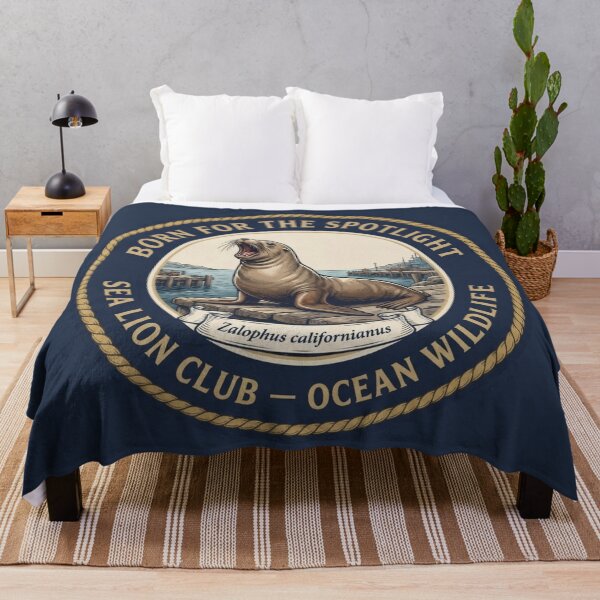 Item preview, Born For The Spotlight Sea Lion Humor Badge designed and sold by CalmCapy Co.