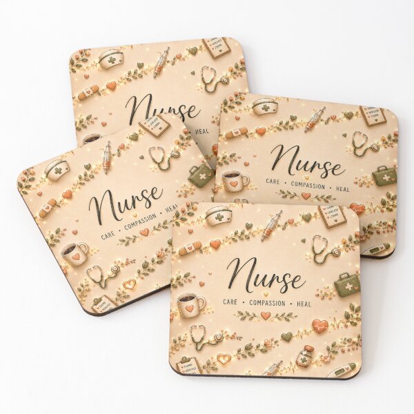 Item preview, Nurse | Floral Medical Pattern | Care Compassion Heal designed and sold by HO•Designs.
