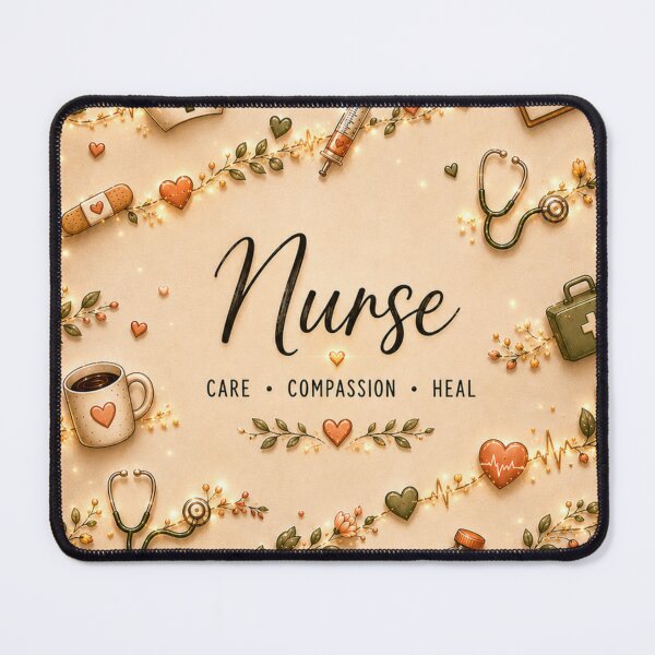 Item preview, Nurse | Floral Medical Pattern | Care Compassion Heal designed and sold by HO•Designs.