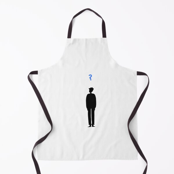 Item preview, Confused Man Silhouette with Blue Question Mark Minimalist Artwork designed and sold by somimalikkk.