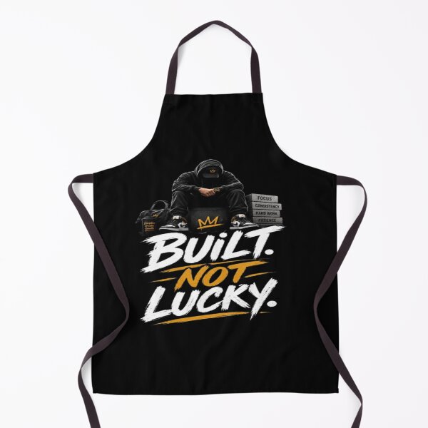 Item preview, Built Not Lucky Motivation Discipline and Hard Work Fitness Design designed and sold by v6ziix.