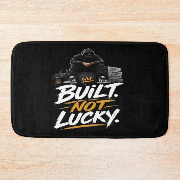 Item preview, Built Not Lucky  Motivation Discipline and Hard Work Fitness Design designed and sold by v6ziix.