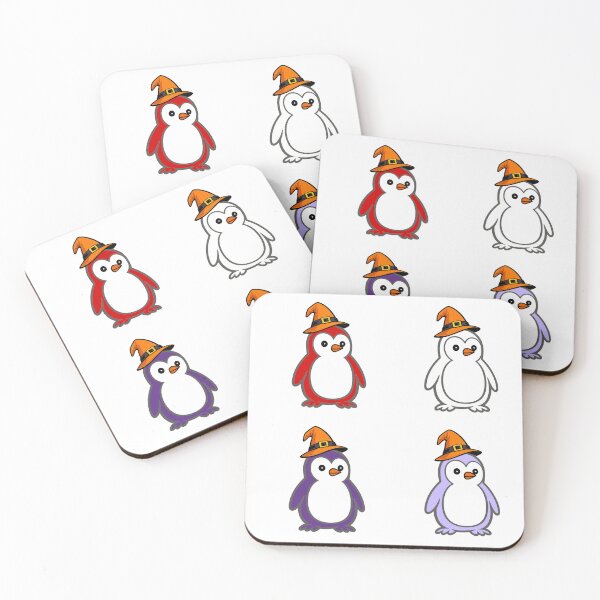 Item preview, Halloween Penguin Quartet | Clean Vector Mascot Set 5 designed and sold by Pippo-Penguin.
