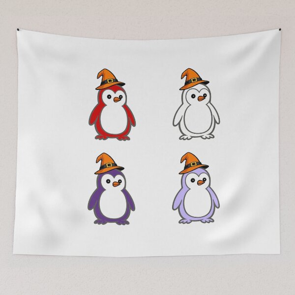 Item preview, Halloween Penguin Quartet | Clean Vector Mascot Set 5 designed and sold by Pippo-Penguin.