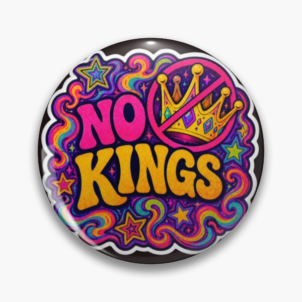Item preview, No Kings Psychedelic Anti-Authoritarian Design designed and sold by darametzgerart.