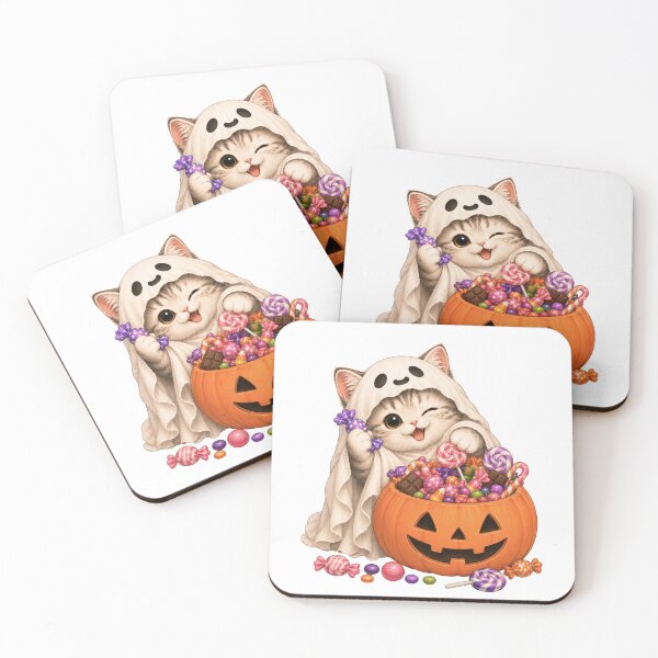 Item preview, Cute Halloween Cat Candy Haul designed and sold by Moochie Studios.