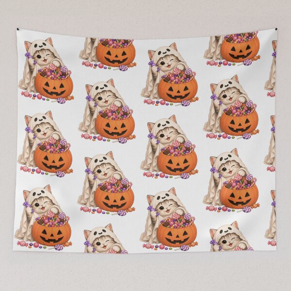Item preview, Cute Halloween Cat Candy Haul designed and sold by Moochie Studios.