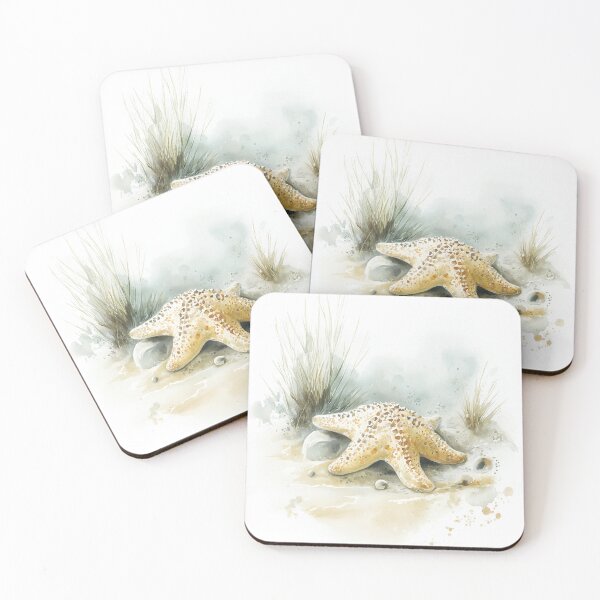 Item preview, Textured Starfish Resting on Sandy Seafloor designed and sold by WabiSabiSjak.