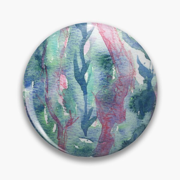 Item preview, Dreamy Pink Forest Watercolor designed and sold by DzinkaDreamArt.
