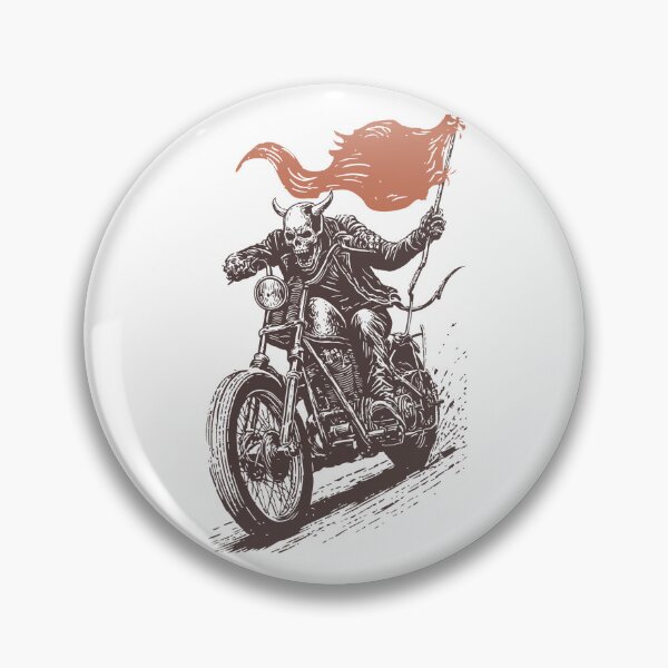 Item preview, The devil biker illustration designed and sold by robyeyedropy.