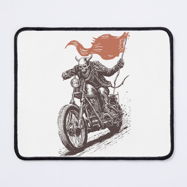 Item preview, The devil biker illustration designed and sold by robyeyedropy.