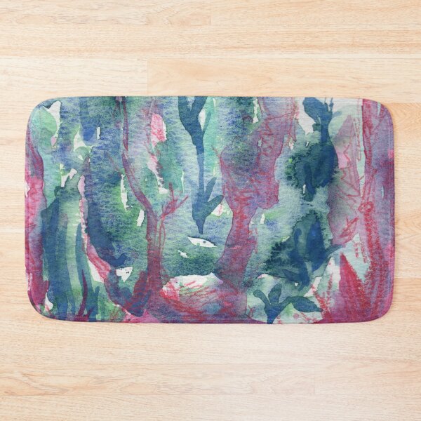 Item preview, Dreamy Pink Forest Watercolor designed and sold by DzinkaDreamArt.