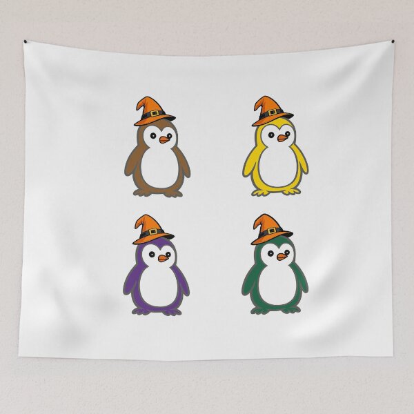 Item preview, Halloween Penguin Quartet | Clean Vector Mascot Set 7 designed and sold by Pippo-Penguin.
