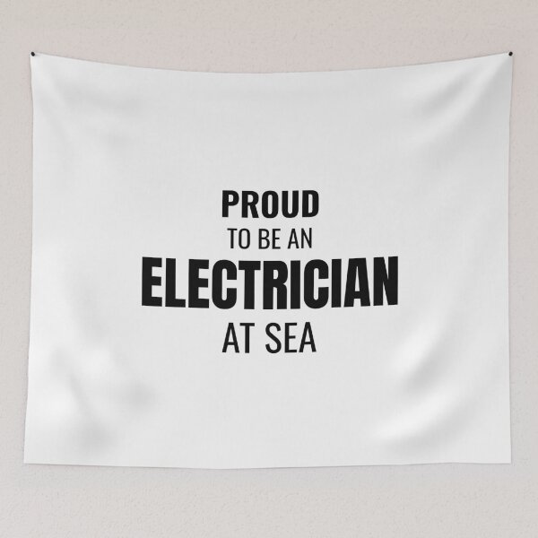 Item preview, Proud to be an Electrician at Sea (Black) designed and sold by ShipCrewNation.