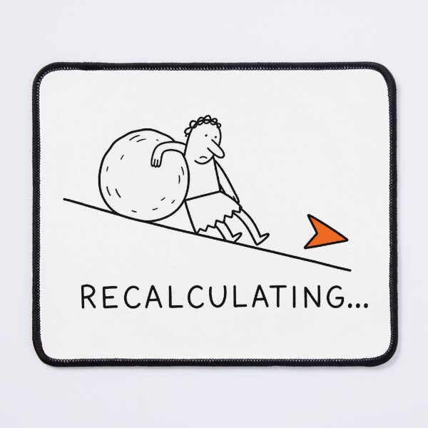 Item preview, Sisyphus Recalculating – Funny Greek Mythology designed and sold by Archons.