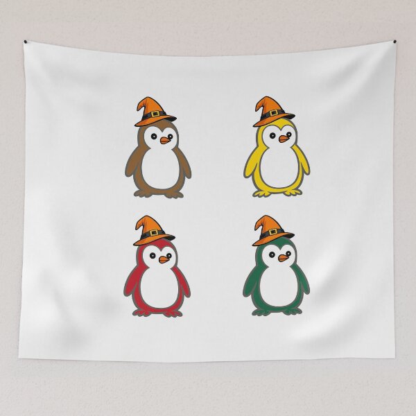 Item preview, Halloween Penguin Quartet | Clean Vector Mascot Set 8 designed and sold by Pippo-Penguin.