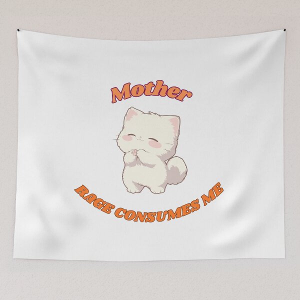 Item preview, FUNNY ADULT HUMOR CAT RAGE designed and sold by CursedButCute1.