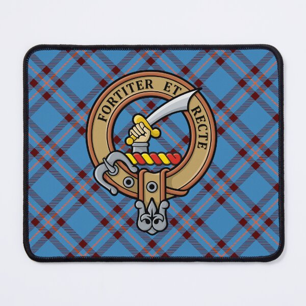 Item preview, Clan Elliot Crest over Ancient Tartan designed and sold by sifis.