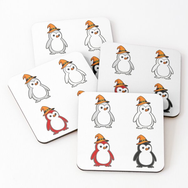 Item preview, Halloween Penguin Quartet | Clean Vector Mascot Set 10 designed and sold by Pippo-Penguin.