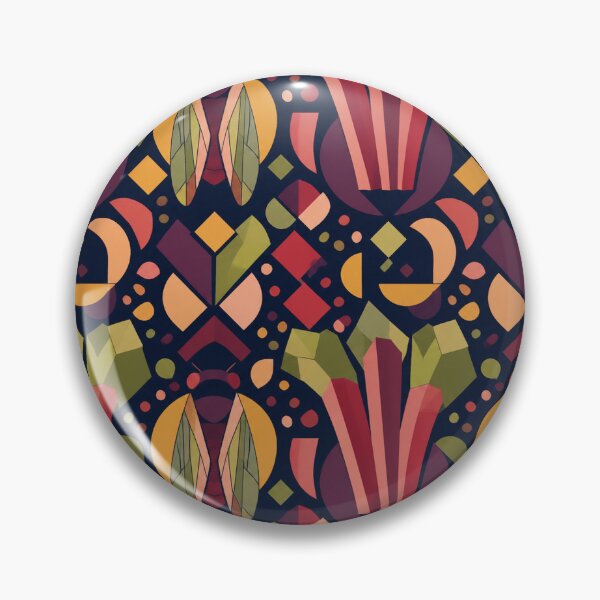 Item preview, Rhubarb Cicada Constructivist Pattern designed and sold by aihrgdesign.
