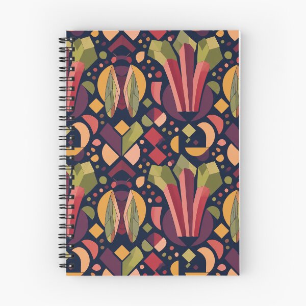 Item preview, Rhubarb Cicada Constructivist Pattern designed and sold by aihrgdesign.