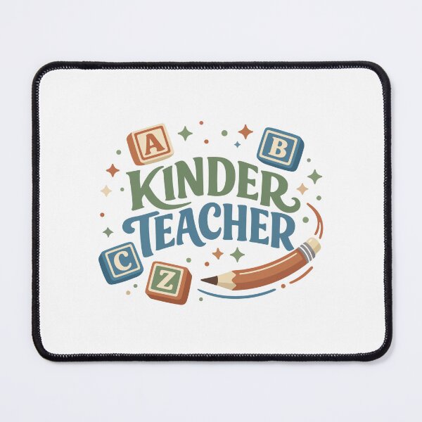 Item preview, Kinder Teacher ABC Blocks – Early Education Gift designed and sold by stylishdzign.
