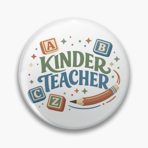 Item preview, Kinder Teacher ABC Blocks – Early Education Gift designed and sold by stylishdzign.