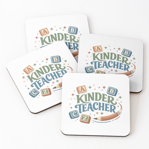 Item preview, Kinder Teacher ABC Blocks – Early Education Gift designed and sold by stylishdzign.