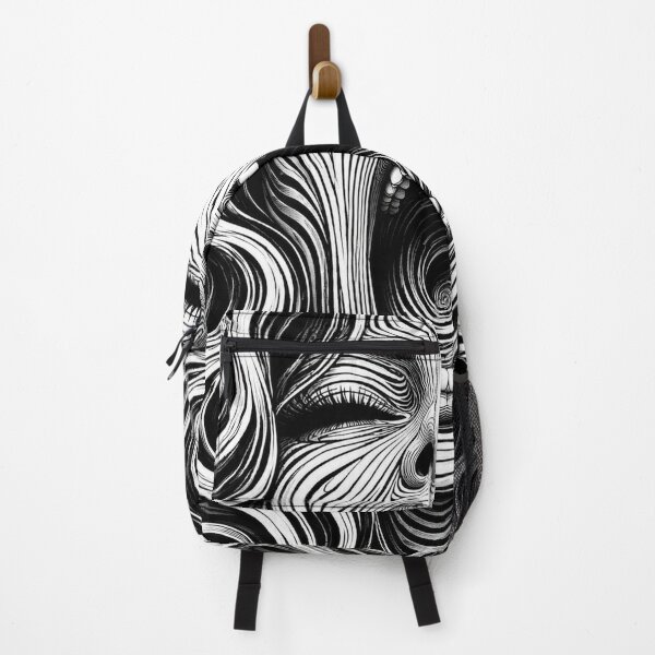 Item preview, Psychedelic Scream | Black & White Optical Illusion Art designed and sold by ravuh.