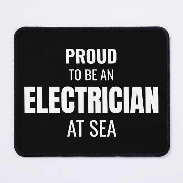 Item preview, Proud to be an Electrician at Sea (White) designed and sold by ShipCrewNation.