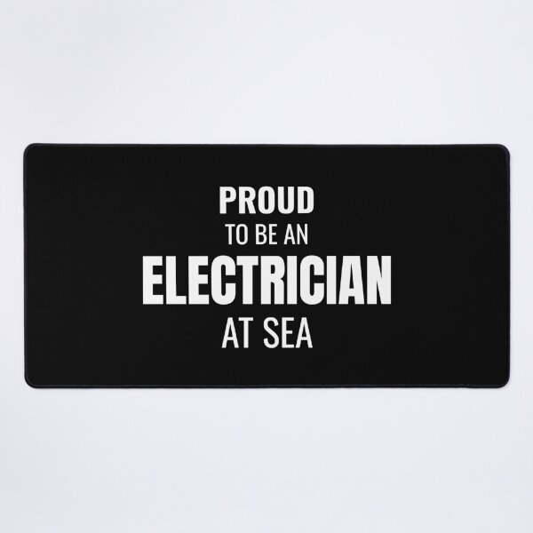 Item preview, Proud to be an Electrician at Sea (White) designed and sold by ShipCrewNation.