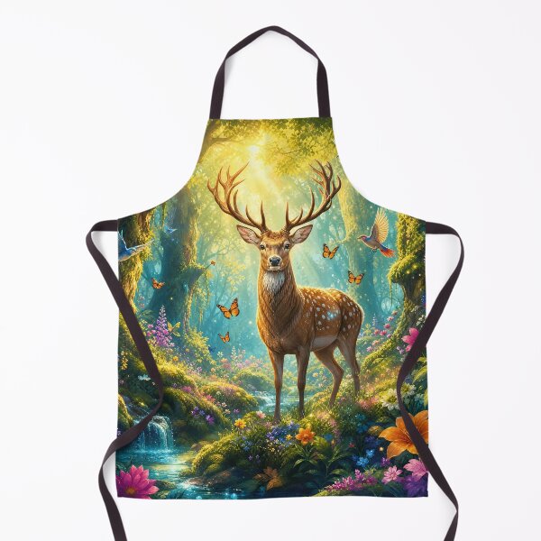 Item preview, Majestic Deer in Enchanted Forest Art designed and sold by LuisWorks.