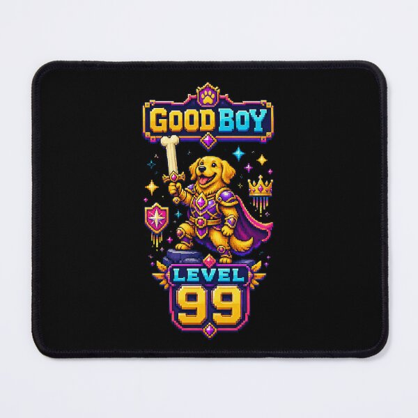 Item preview, Good Boy Level 99 — Pixel Hero Dog Gamer designed and sold by Miauau Studio.