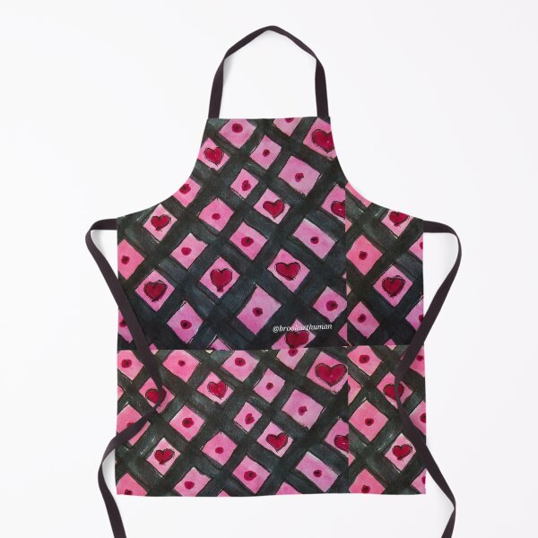 Item preview, Pink and Grey, Gridded Hearts Today designed and sold by DancingCreek.