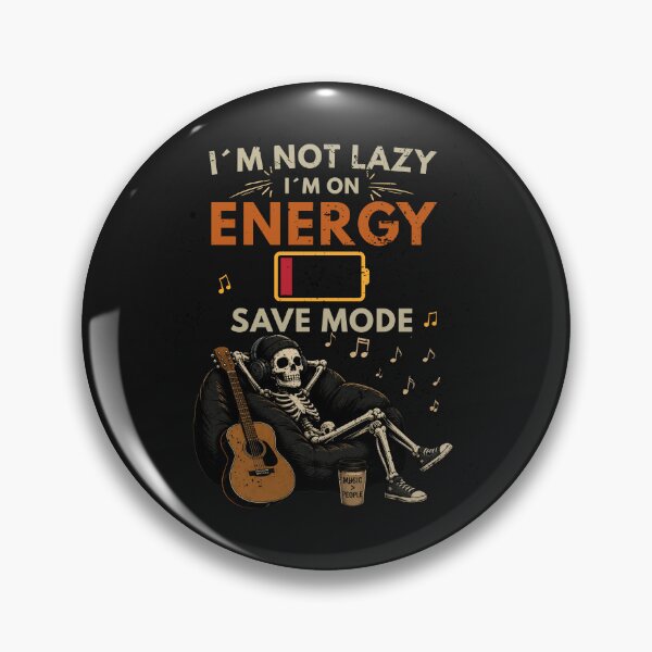 Item preview, I'm Not Lazy I'm On Energy Save Mode Funny Music Shirt designed and sold by Joyful-Pixel.