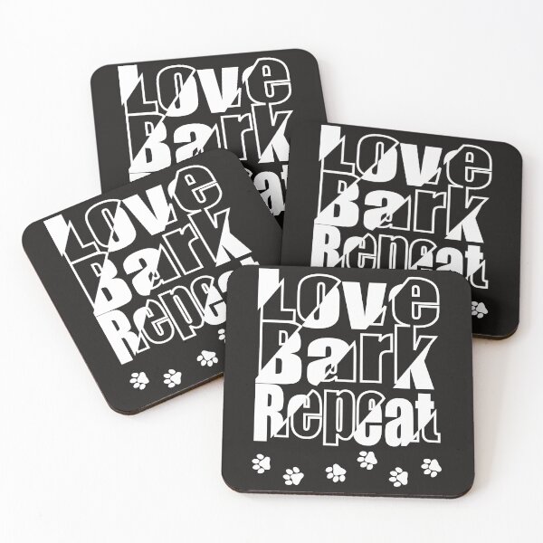 Item preview, Love Bark Repeat designed and sold by MeowMeowPuppy.