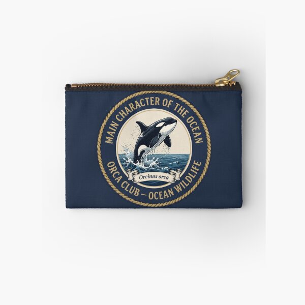 Item preview, Main Character Of The Ocean Orca Humor Badge designed and sold by CalmCapy Co.