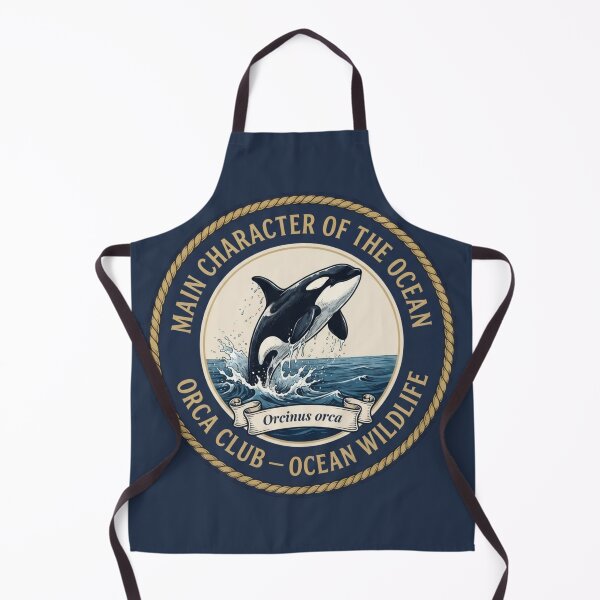 Item preview, Main Character Of The Ocean Orca Badge designed and sold by CalmCapy Co.