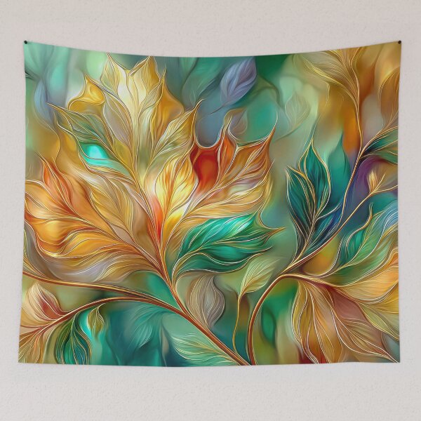 Item preview, Autumn Maple Leaves Abstract Art | Autumn Foliage, Maple Leaf Botanical Design. designed and sold by MargaretWiktor.