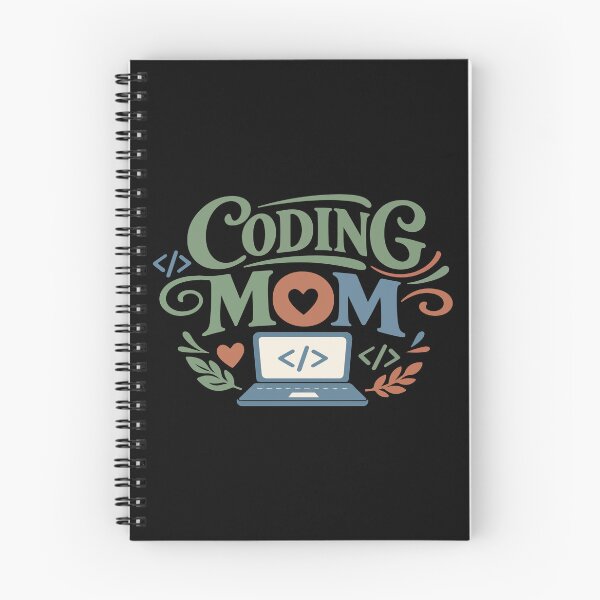 Item preview, Coding Mom Laptop & Heart – Tech Gift designed and sold by stylishdzign.