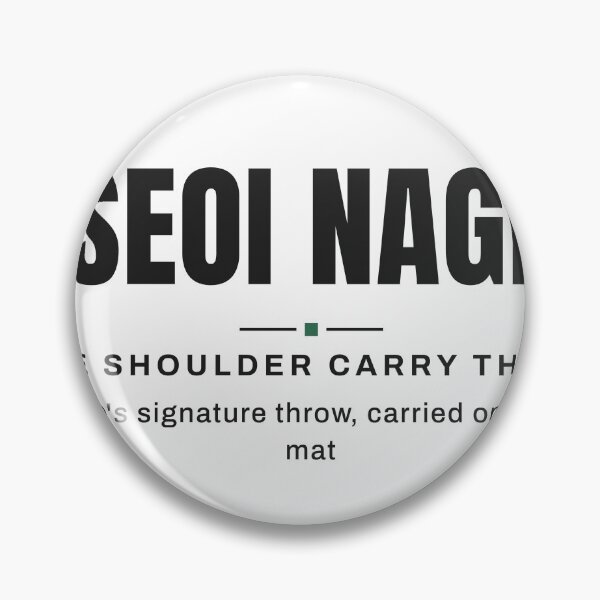 Item preview, Seoi Nage — The Shoulder Carry Throw | Real Jiu Jitsu Terminology, BJJ designed and sold by VestraDesign.