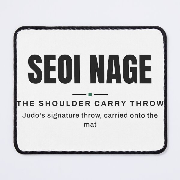Item preview, Seoi Nage — The Shoulder Carry Throw | Real Jiu Jitsu Terminology, BJJ designed and sold by VestraDesign.
