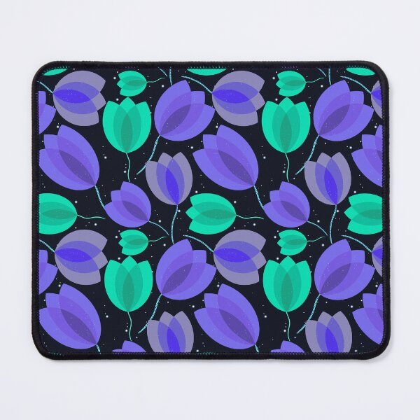 Item preview, Celestial Retro Neon Tulip Floral Pattern designed and sold by chriswo-design.